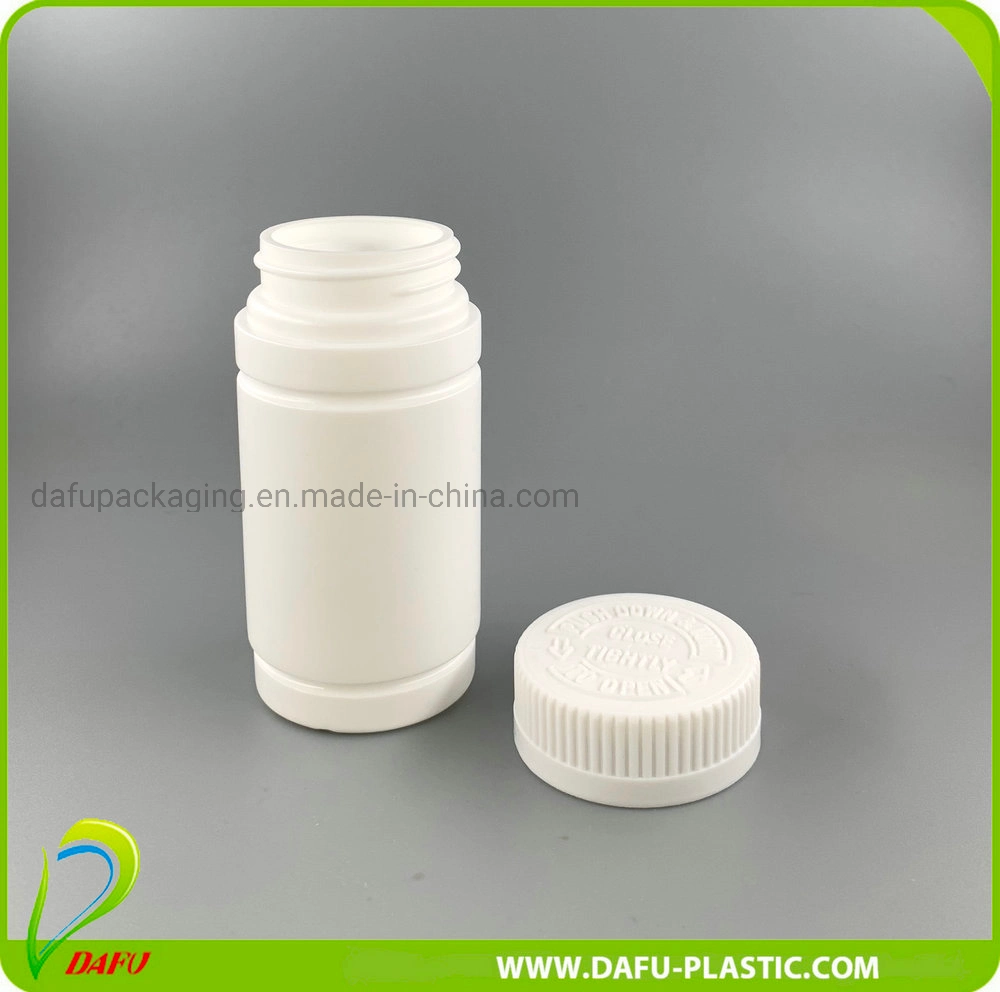 100ml HDPE PE Medicine Plastic Capsule Bottle with Child Proof Cap