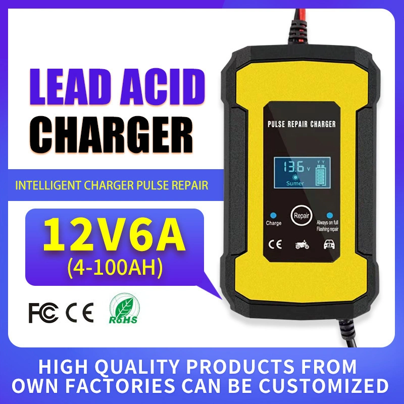 Factory Wholesale/Supplier 2-100ah Universal Battery Charger 12V Automatic for Car