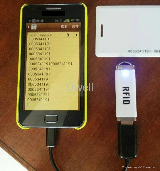 RFID Andriod 13.56MHz Mini lecteur de carte à puce USB MF