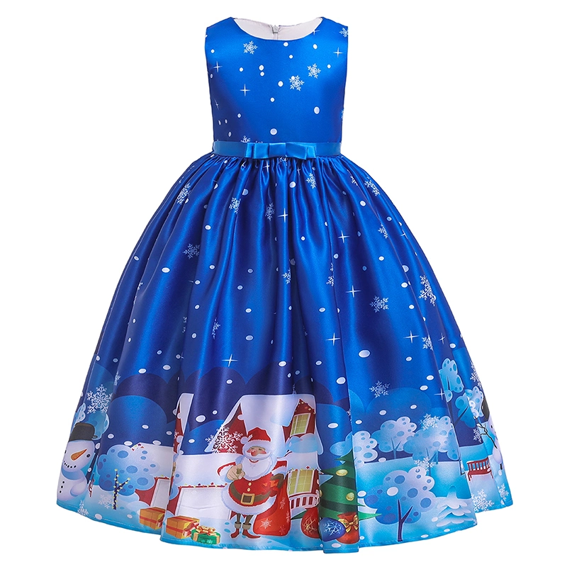 New Christmas Dress Baby Wear Puffy Girls Party Garment Hot Sell