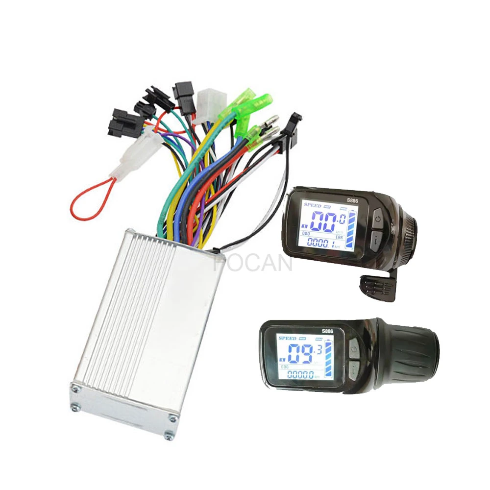 E-Bike Scooter LCD Display Meter 24V/36V/48V 60V para S886 Gz3