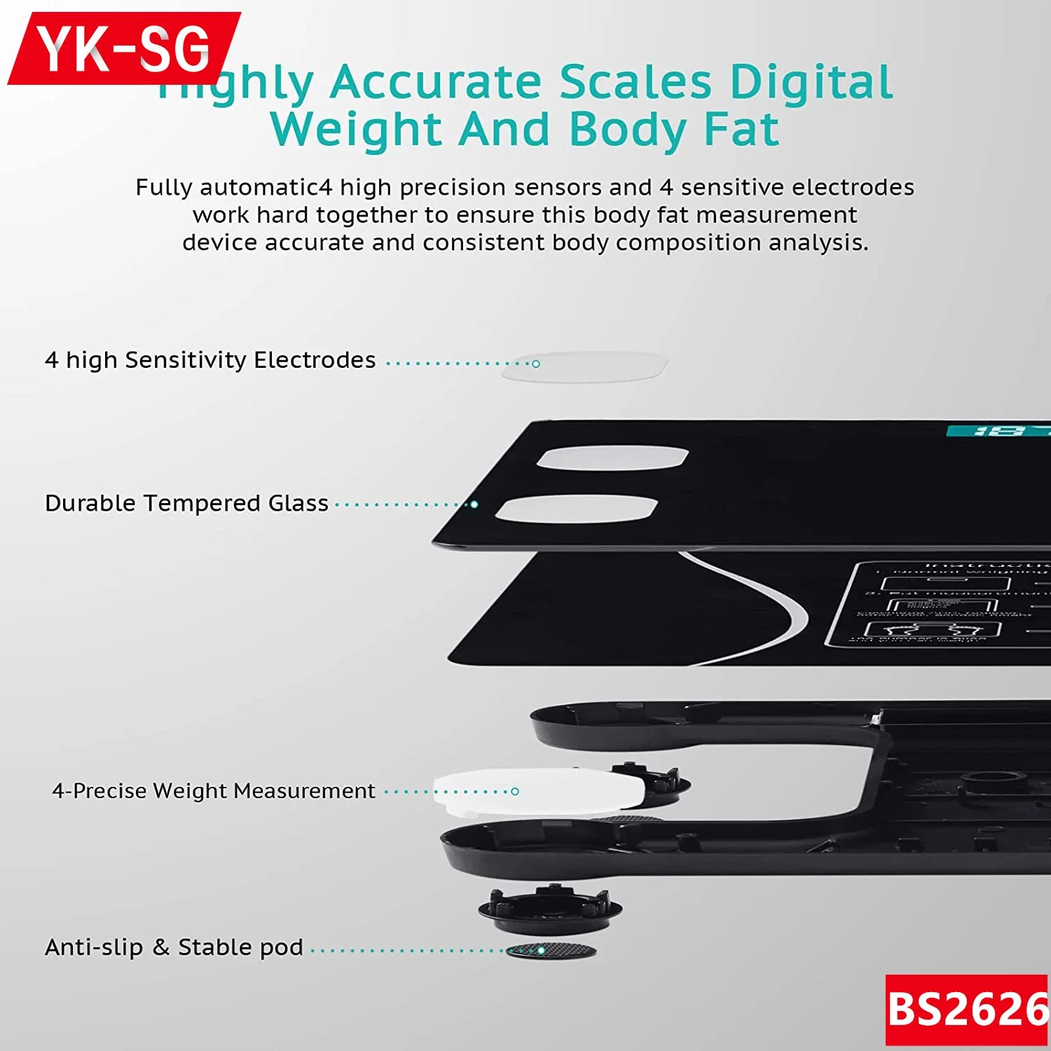 Electronic Household Digital Personal Smart Body Fat Scale