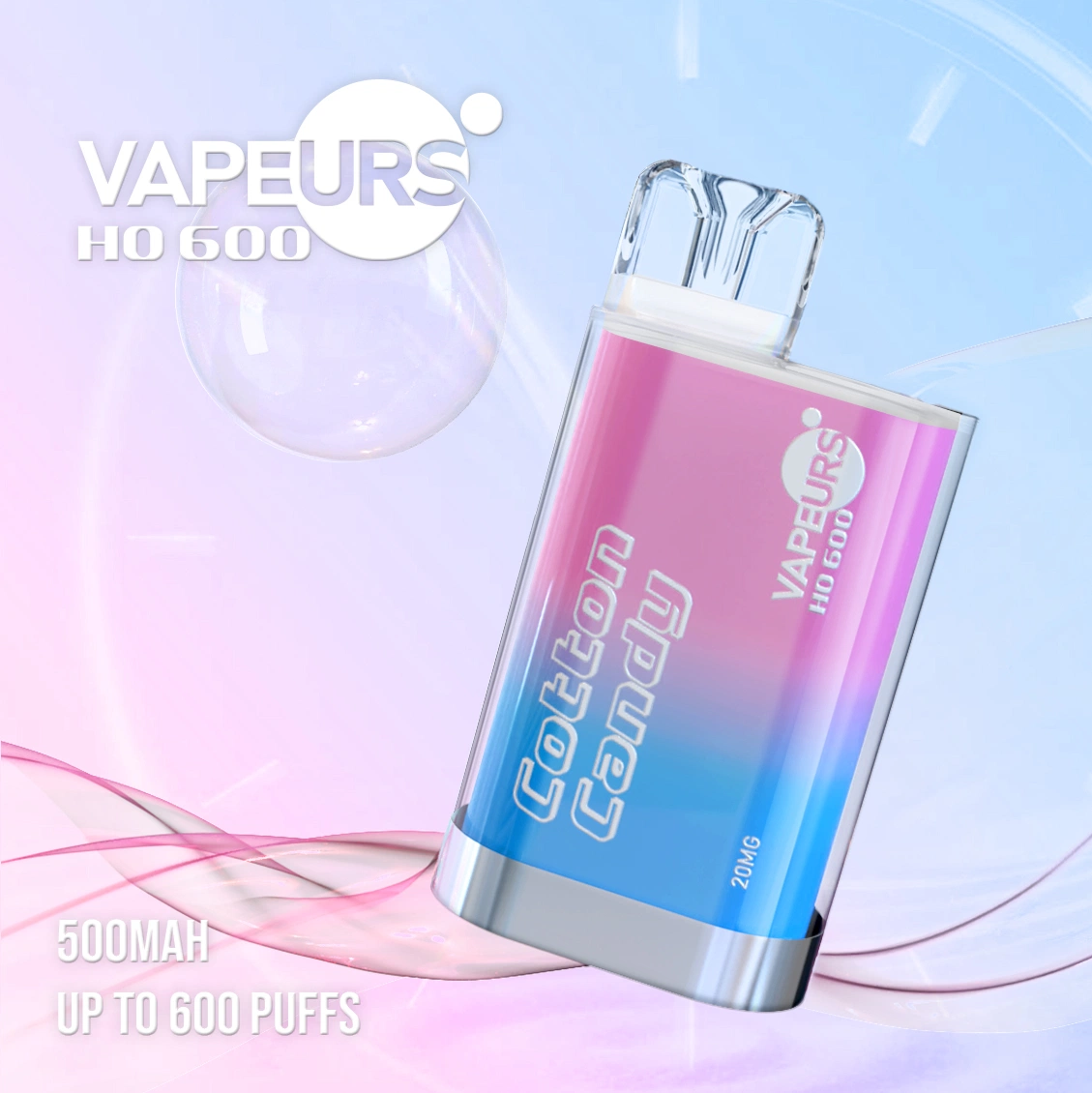 بار كريستال من قبل Vapeurs Ske &amp; AMARE Crystal One Bar لا يمكن التخلص منه Vape Puff Sky 600 أطواق 2 ٪ نيكوتين صندوق الجهاز Vape السجائر الإلكترونية