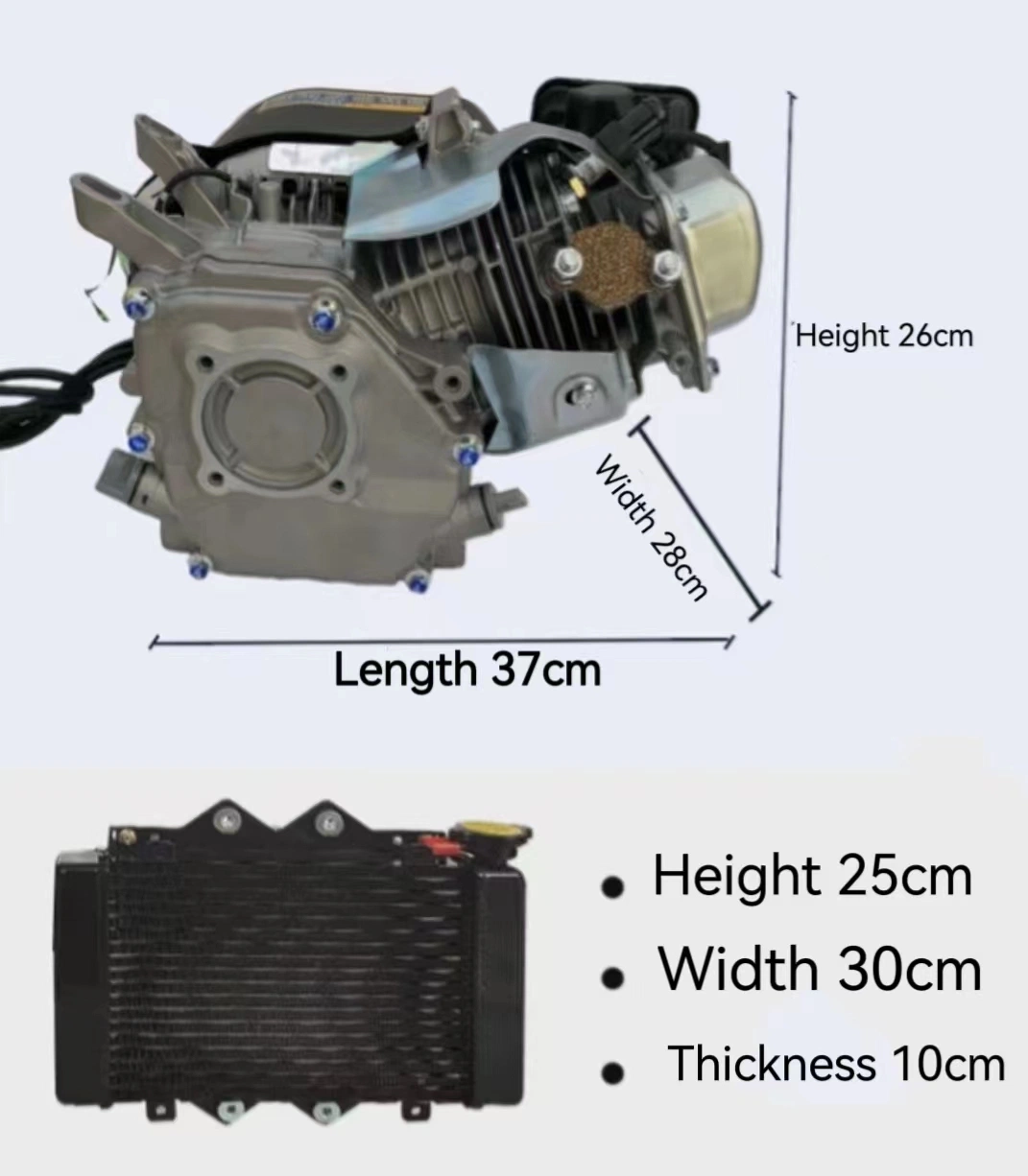 48V/60V/72V DC gerador a gasolina, nova energia gerador especiais do ímã permanente Four-Stroke Motor arrefecido a água