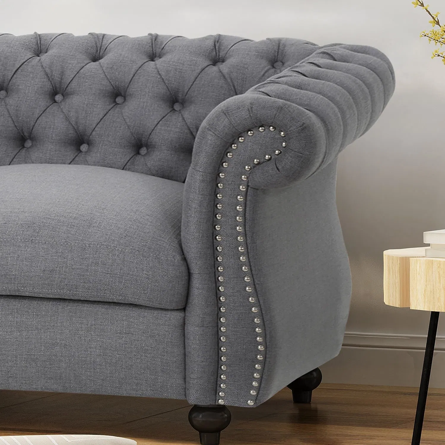 Fabrik Huayang Kundenspezifische Loveseat Wohnzimmer Couch Stoff Leder Modern Sofa Chesterfield Sofa