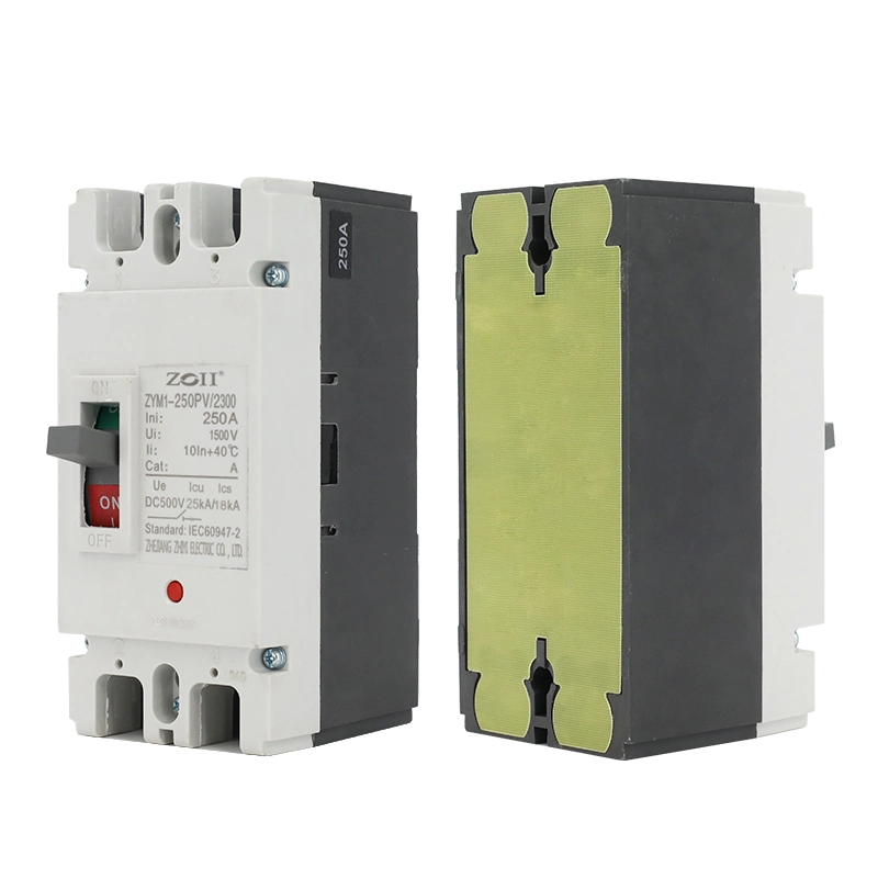 Zoii PV MCCB Circuit Breaker 2p 3p 4p 500V 750V 1000V