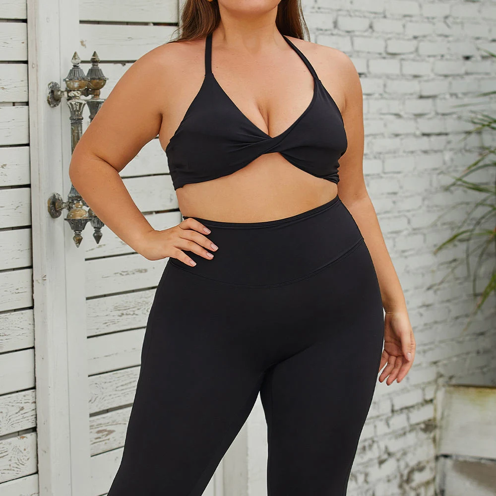 Plus Size Yoga Sets 3XL Legging Workout Tracksuit Set pour Femme Vêtements de gymnastique vêtements de fitness plus grande taille vêtements de yoga