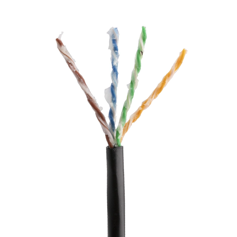 Outdoor 250MHz Cat5e Ethernet Cable 1000FT Gel Filled UTP 4 Prs Solid Copper Conductor LDPE Jacket