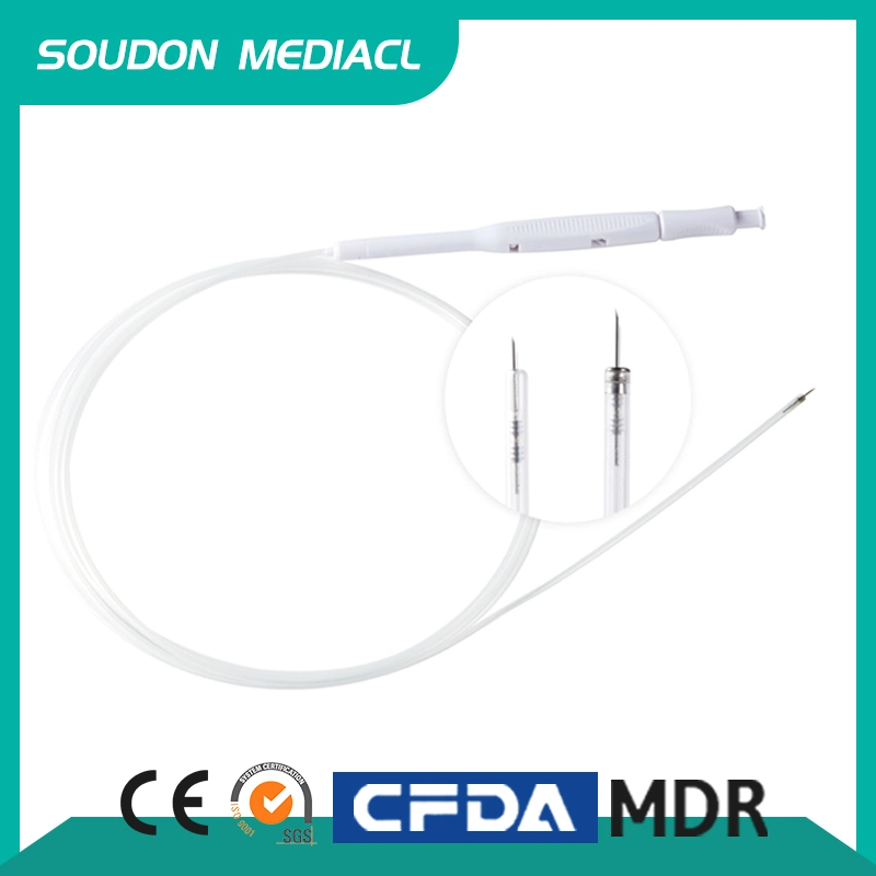 China Supplier Medical Instruments List 7.5 Fr Endoscope Injection Needle for Endoscopic Submucosal Diessection with FDA and Mental End Cap