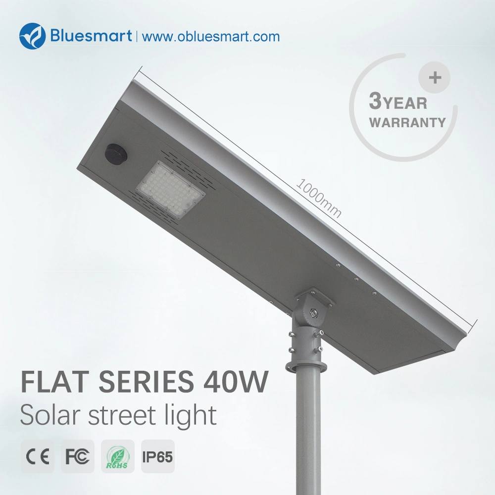 60W Outdoor Integrated Solar LED Street Light with LiFePO4 Battery