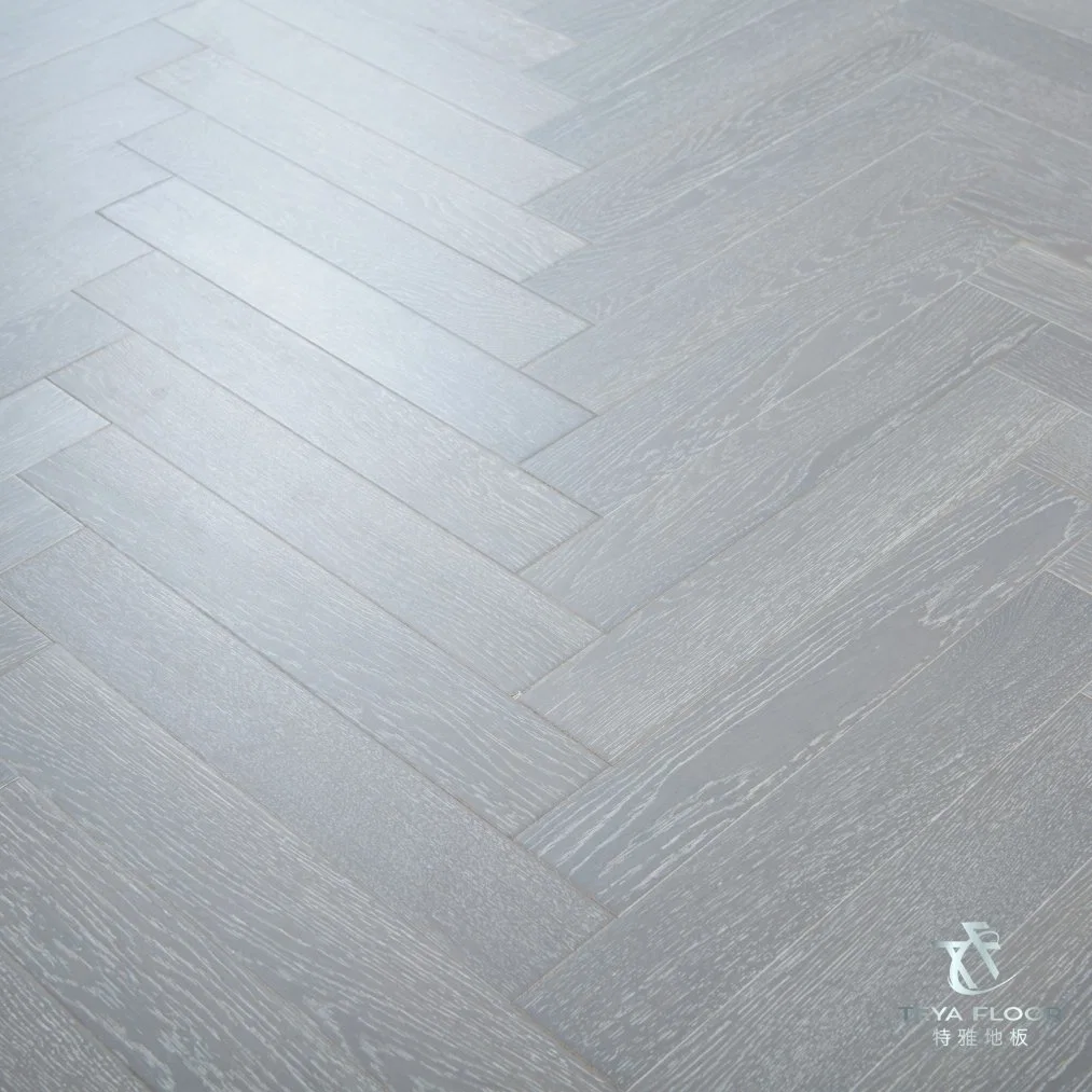 Multi-Layer Oak Flooring, Hardwood Flooring, Timber Flooring, Herringbone Flooring, Grey Color