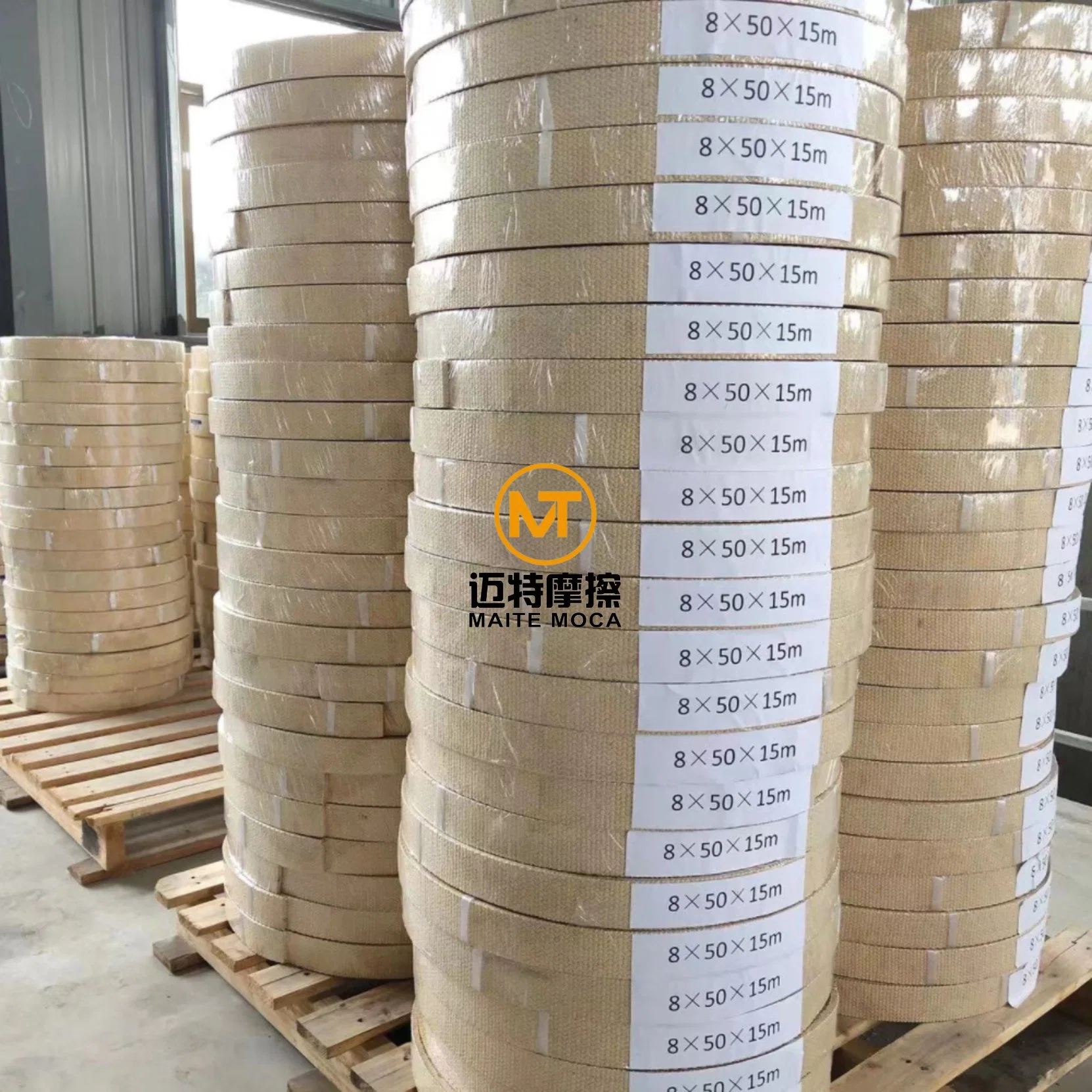 250mmx10mm Woven Friction Lining Belt for Oil and Gas Industrial, Construction Machinery