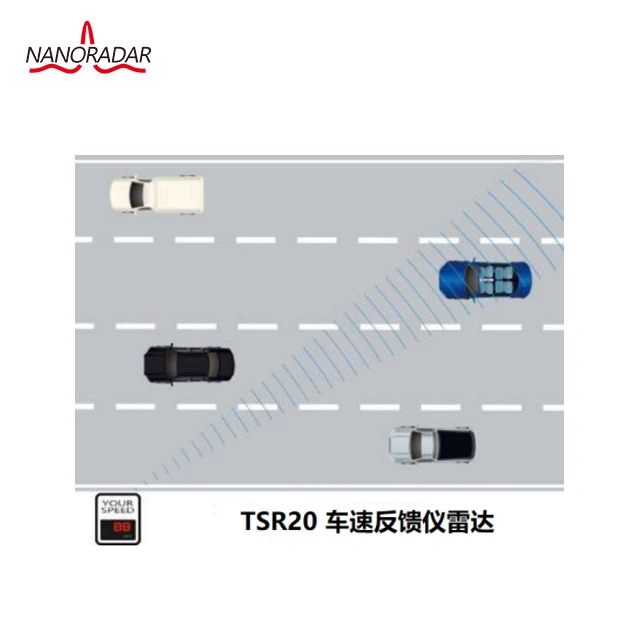 Venda quente 24GHz Velocidade de tráfego Detector Radar para tráfego de faixas de Sensor de Velocidade