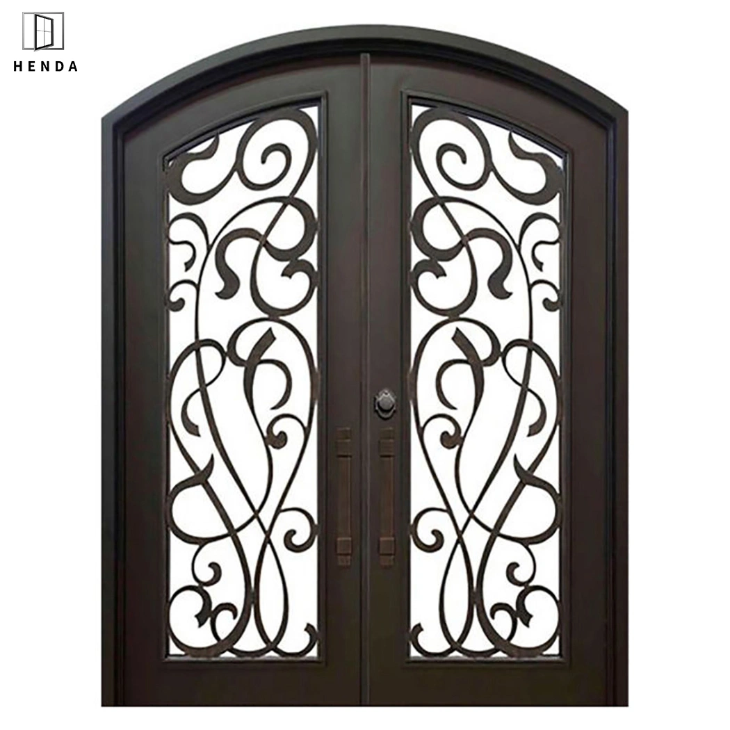 Metal Entry Security Entrance Front Iron Double Wrought Iron Main Gate Door Grill Design Price Wrought Interior New Iron Single Steel Door