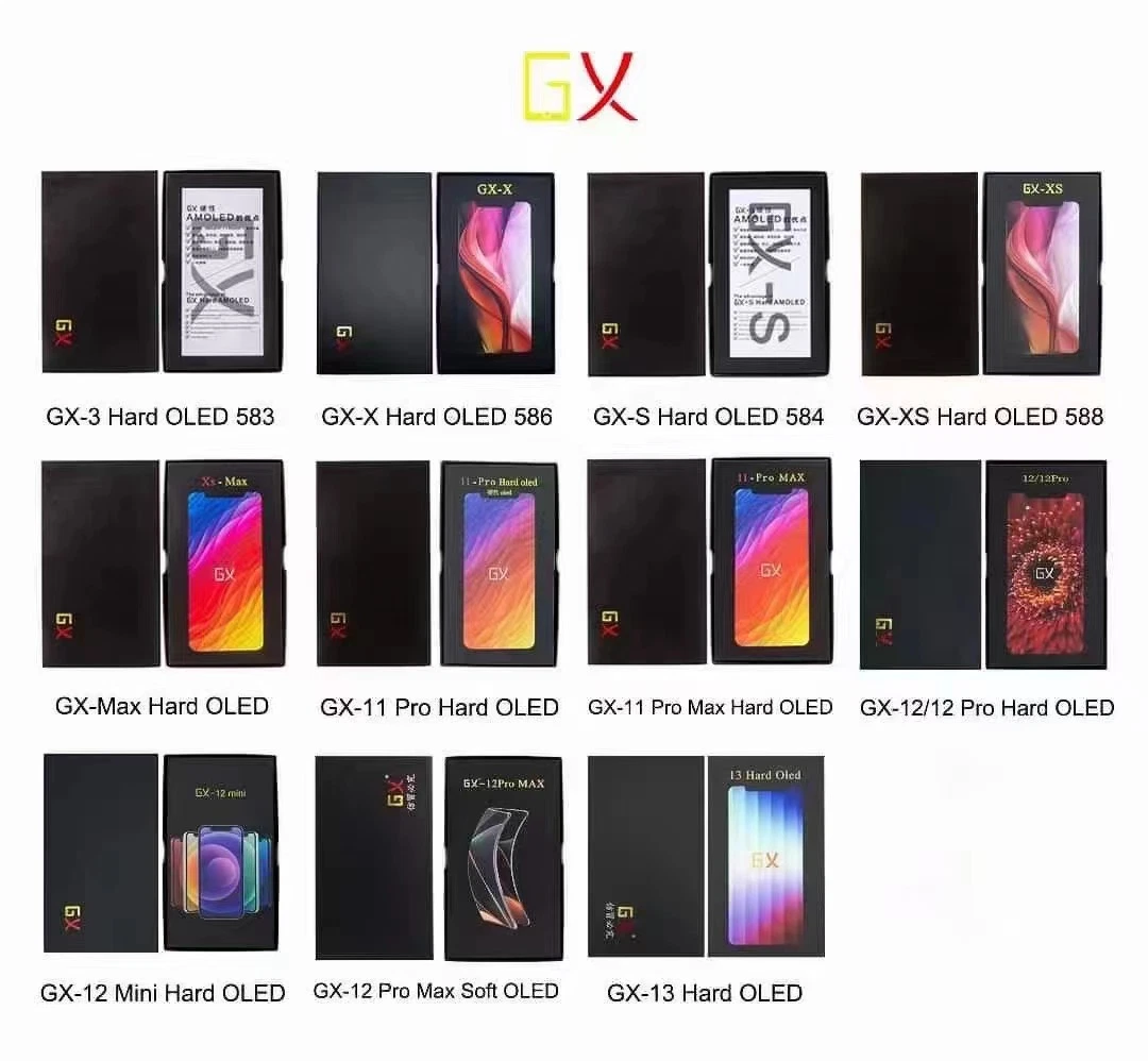 for iPhone X/Xs/Xsmax/Xr/11/11PRO/11promax/12/12PRO/12promax/13 Gx OLED Mobile Cellphone LCD Touch Screen Display