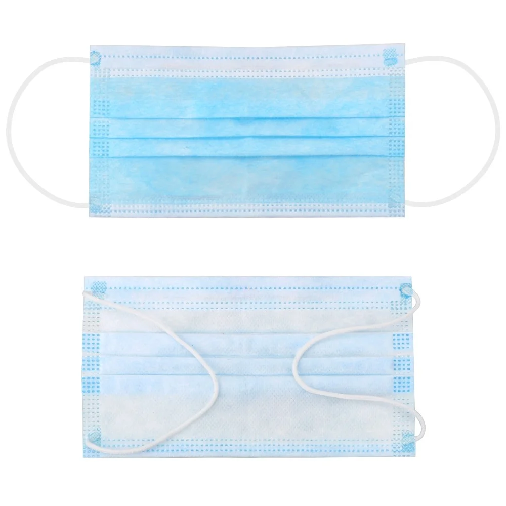 Anti Virus Earloop Facial Masks Disposable Protective Non-Woven Flat Medical Supply