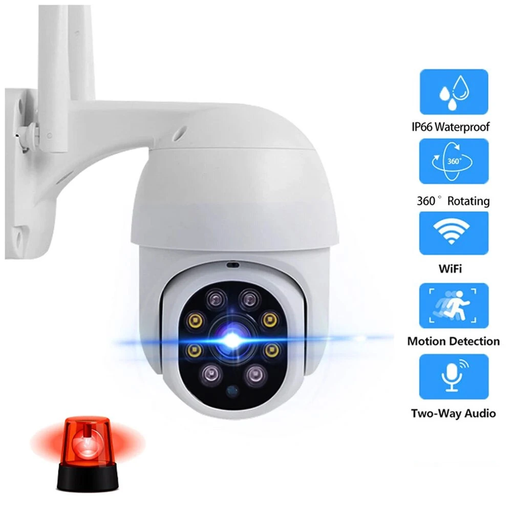 Caméra CCTV WiFi Mini 3MP Suivi automatique Vidéo Surveillance Mobile Affichage à distance Caméra IP de sécurité