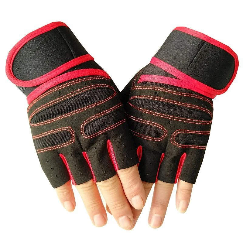 Großhandel Half Finger Gym Radfahren Workout Handschuhe Sport Gewichtheben Handschuhe