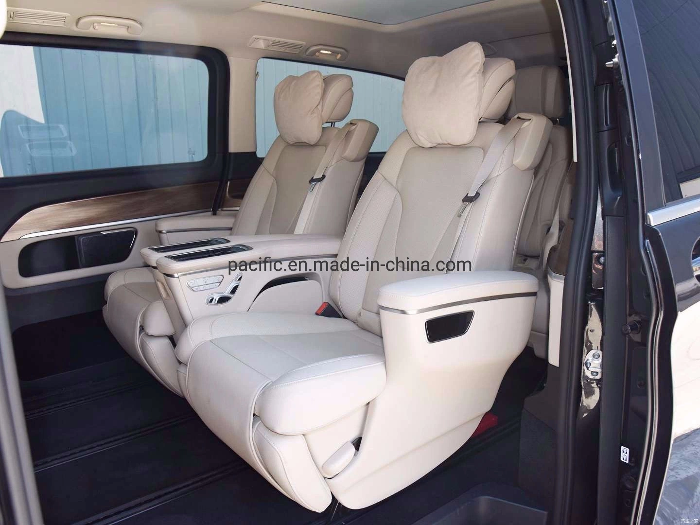 Origine chinoise Siège de minibus en cuir véritable inclinable de luxe pour les affaires électriques W447 de haute qualité pour la conversion Mercedes Benz Vito/V-Class/Metris/Sprinter