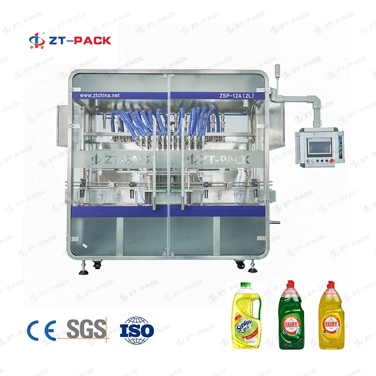 Fully Automatic Liquid Cleaner Mixer Tank Processing Machine Filling Line Packing Machine with Filler Capper Labeller