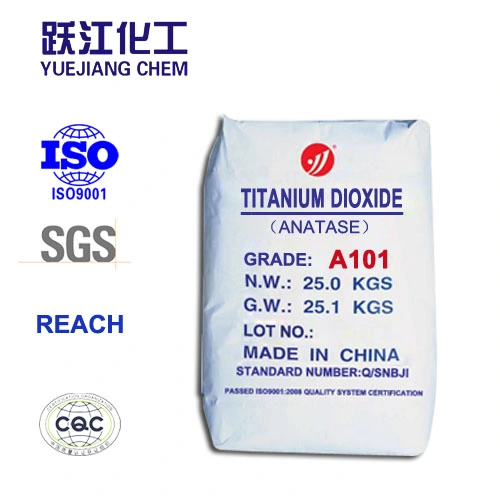 Anatase General Use Titanium ثاني أكسيد التيتانيوم المادة الكيميائية المخضبة TO2 A101