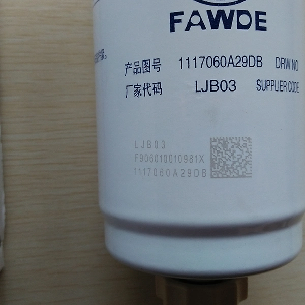 Xichai Special Spare Parts Draw No. 1117060A29dB Fuel Filter