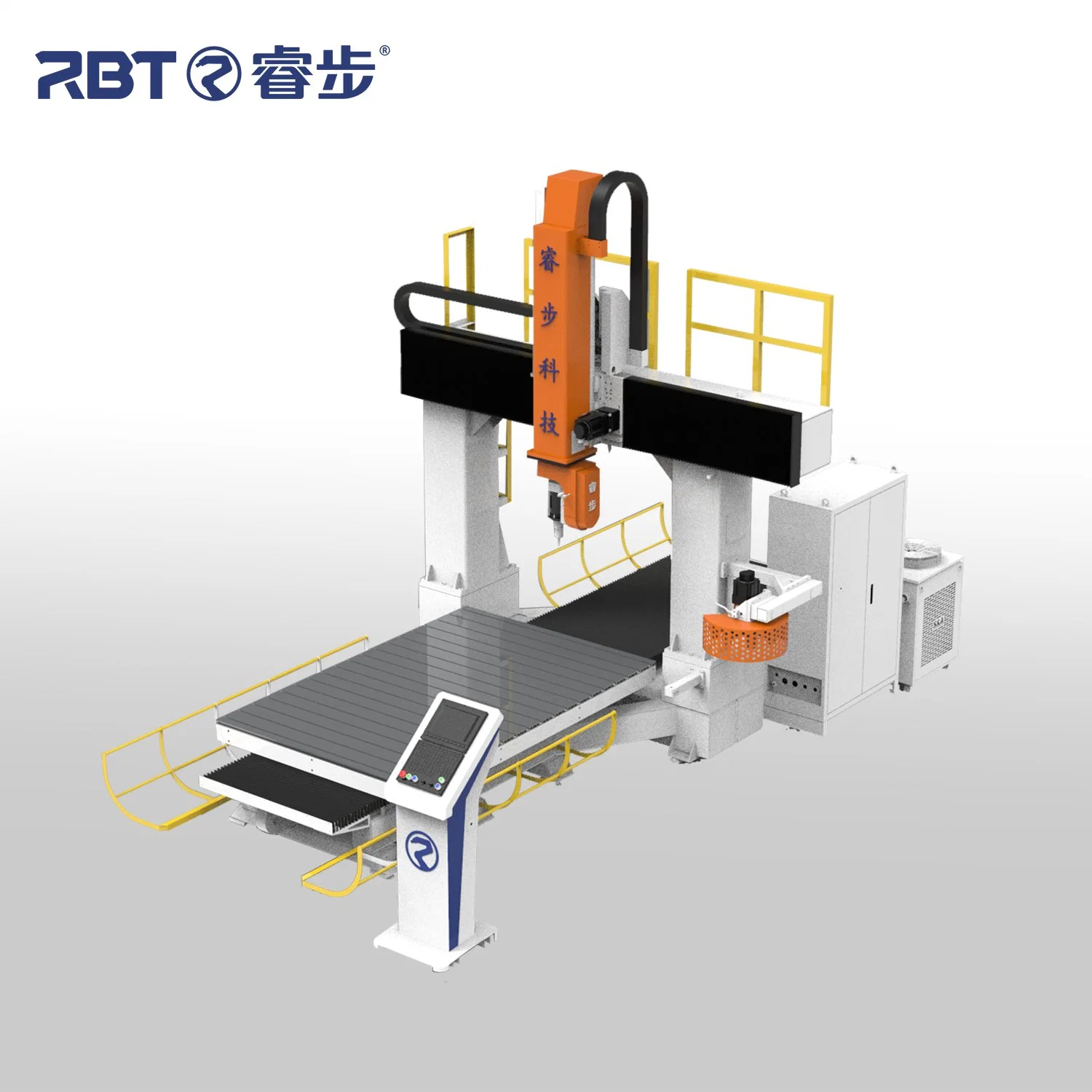 Rbt 5 Axis One Station Nonmetal Composite Material CNC Machinery Router for Polylon/PE/PC/Wood/Carbon Fiber/Thick Plastic Sheets Products