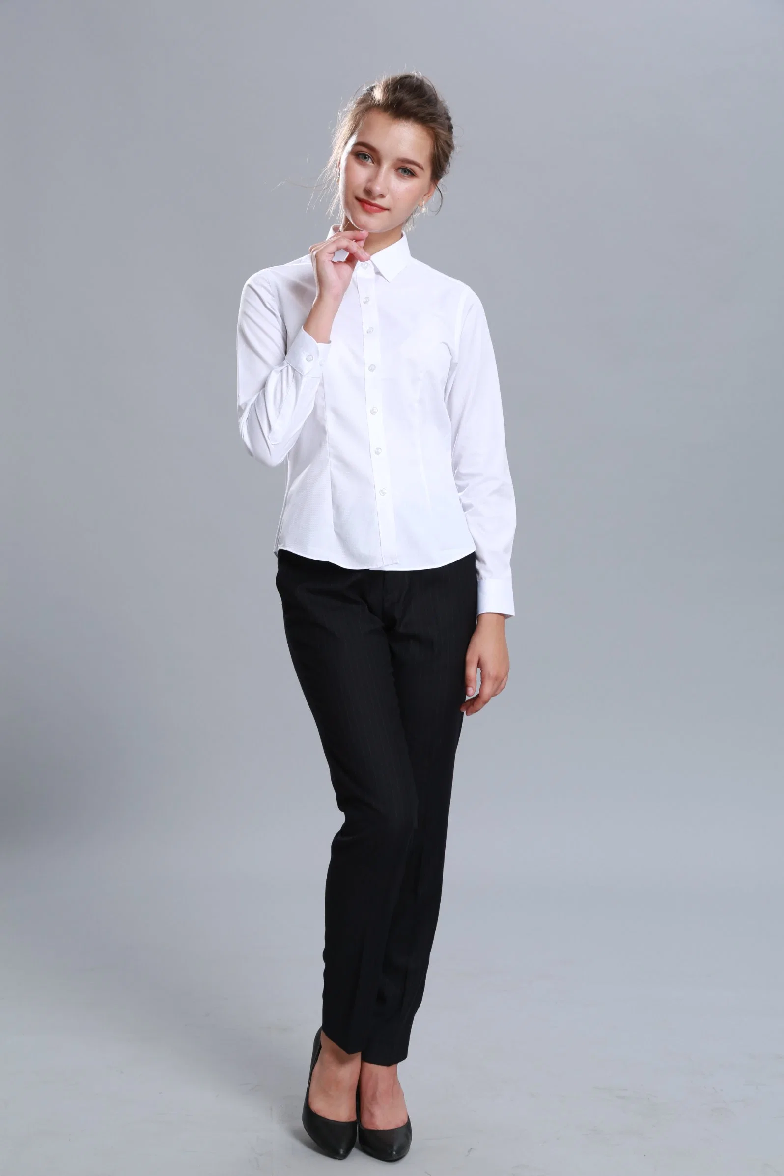 OEM Shirts, Blouse Overalls, Professional Clothes, Long-Sleeved Shirts Wholesale/Supplier Customization