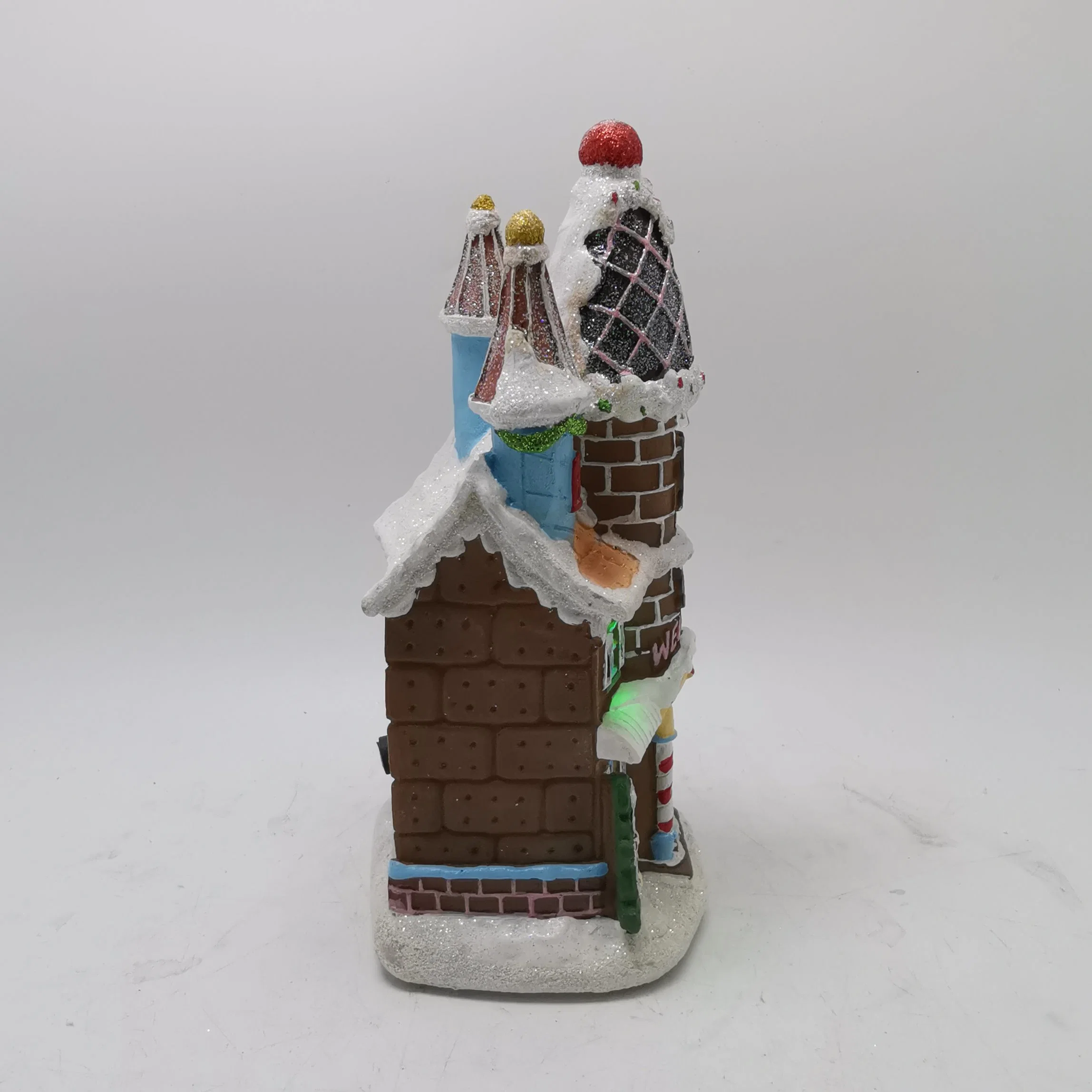 Miniature Christmas Village Houses Resin Gifts