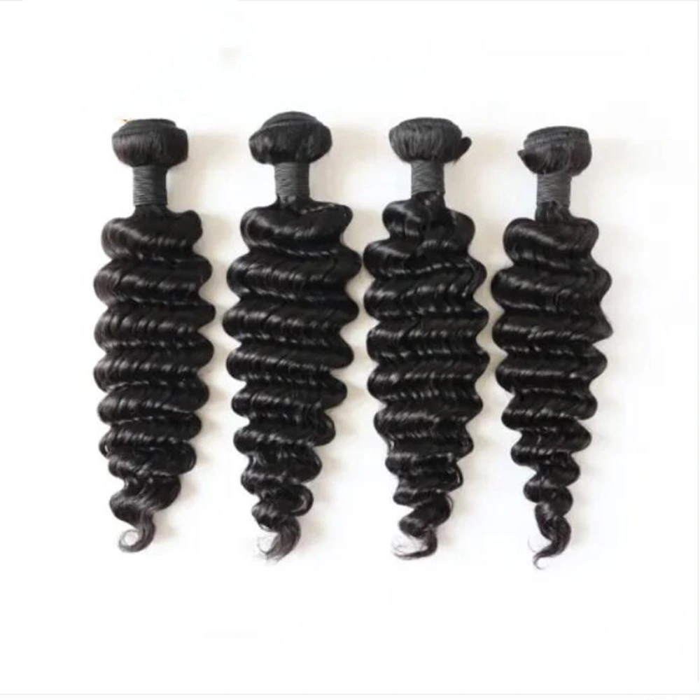 100% Human Hair Weaving Remy Hair Malaysian Deep Wave Bundles Hair