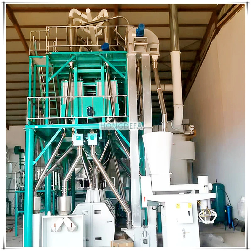 European Standard 50ton Per Day Maize Corn Flour Mill