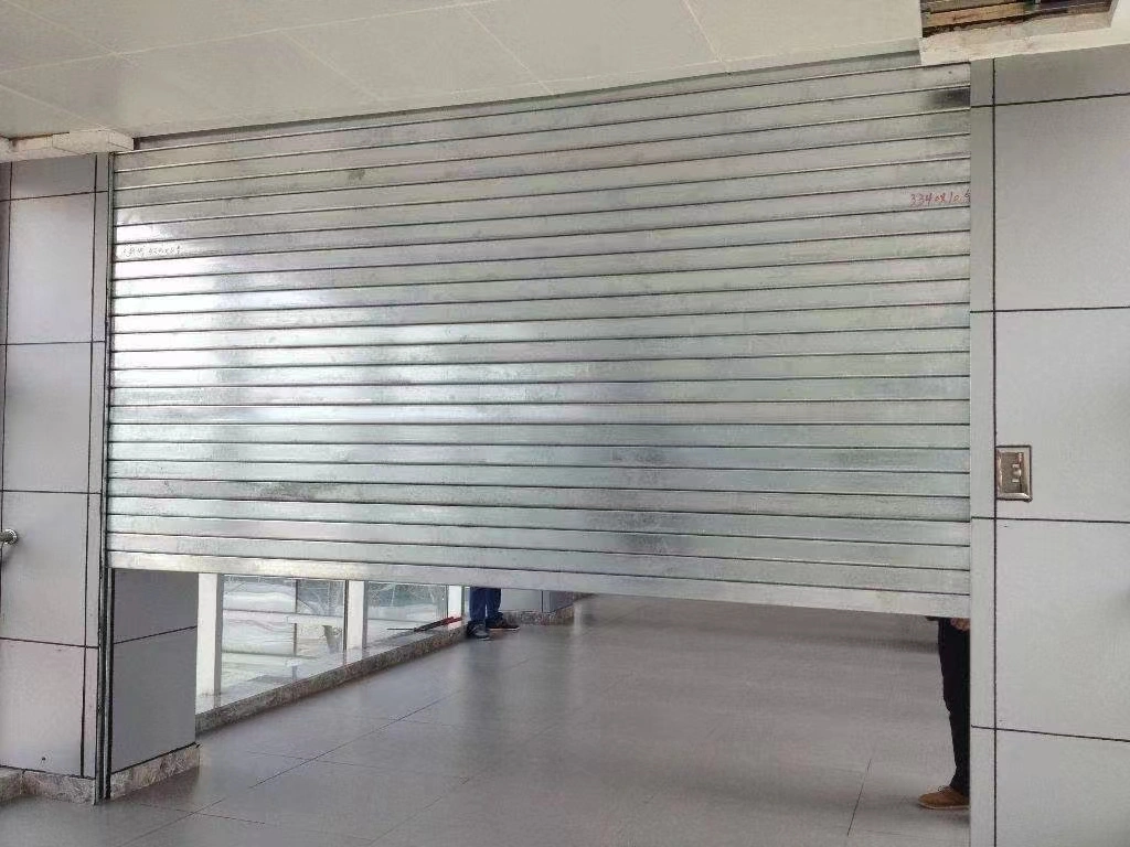 Factory Warehouse Safety Electric Hard Fast Rapid Aluminium Rolling up Galvanized Steel Fireproof Fire Rated Fire Prevention Roller Shutter Industrial Door