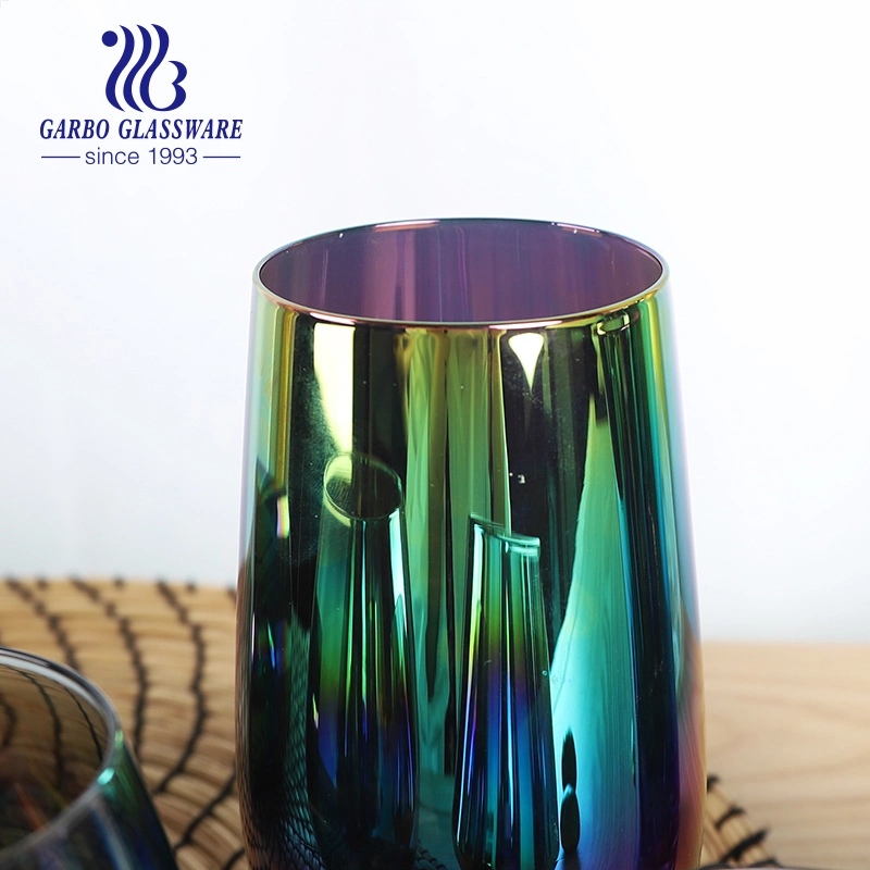 Wedding Party Shiny Rainbow Color Glass Cup