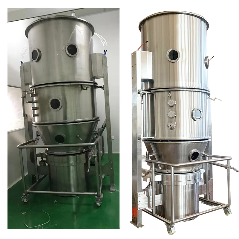 Tianhe FL-120 Industrial Pharma Granules Fluidized Bed Dryer Granules Boiling Dryer