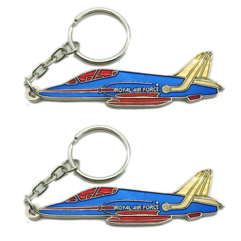 5% off Customized Red Yellow and Text Wrapping Promotional Metal Keychain Keyring From China with Personal Logo