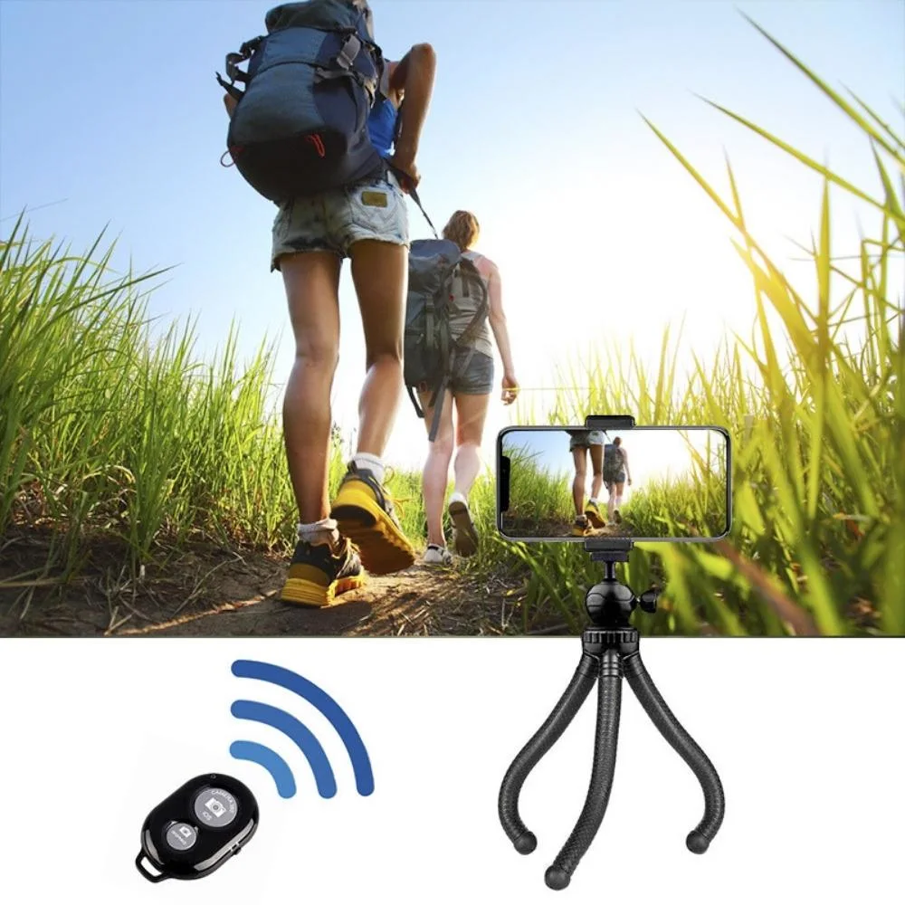 Flexible Tripod with 360degree Rotating Ball Head for Mobile and Smartphone Holder Compatible for DSLR & Gopro Cameras Vlogging Shooting Bl19655