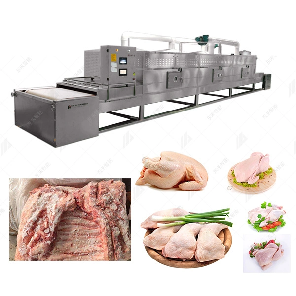 Environmental Protection and Energy-Saving Microwave Thawing Processing Equipment for Pork Meat Products