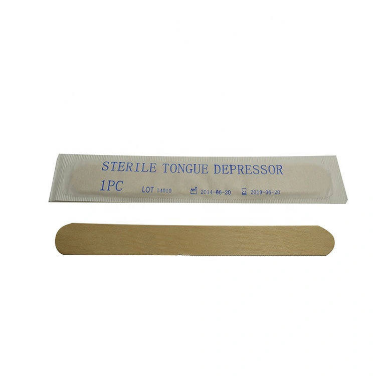 CE&ISO Medical Sterile Disposable Wooden Tongue Depressor