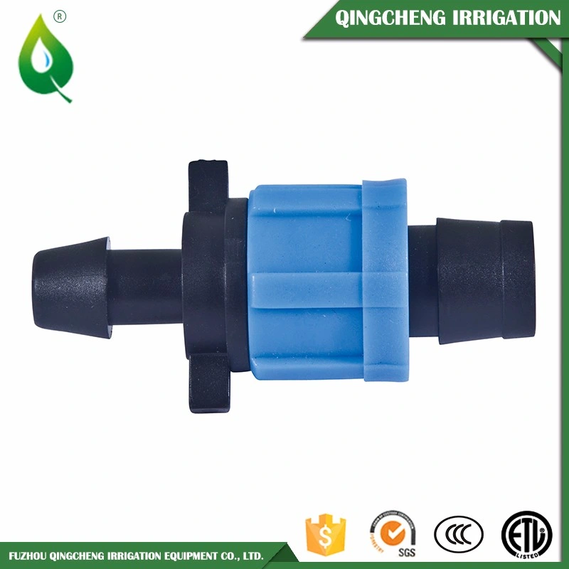 Drip Irrigation Two Barbed Tape Tee Valve Fitting