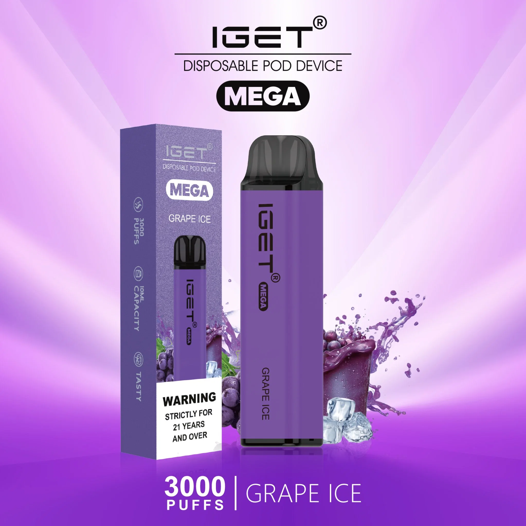 Оптовый Ejuice Vape Iget Mega Mini E-Cigarette