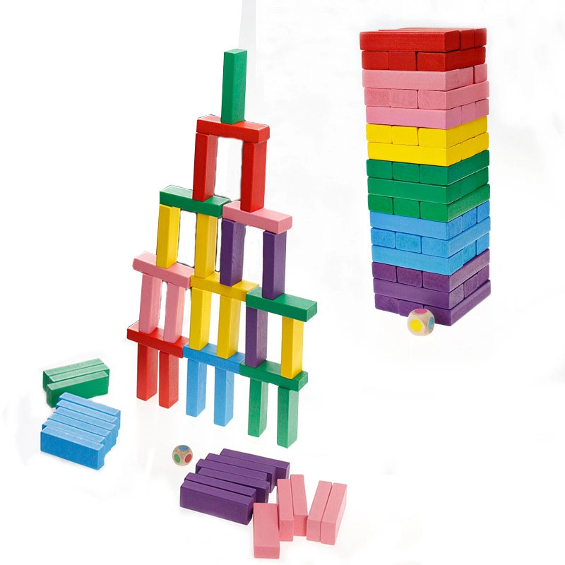 Bunte Holz Stapeln Game Tower und Baustein Spiel Set