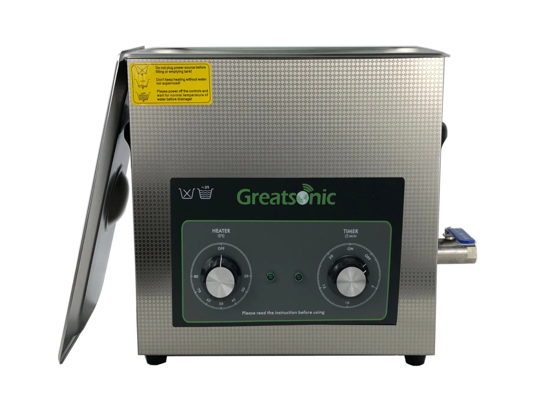 Stainless Steel Commercial Ultrasonic Bath Machine Mechanical Operate Cleaning