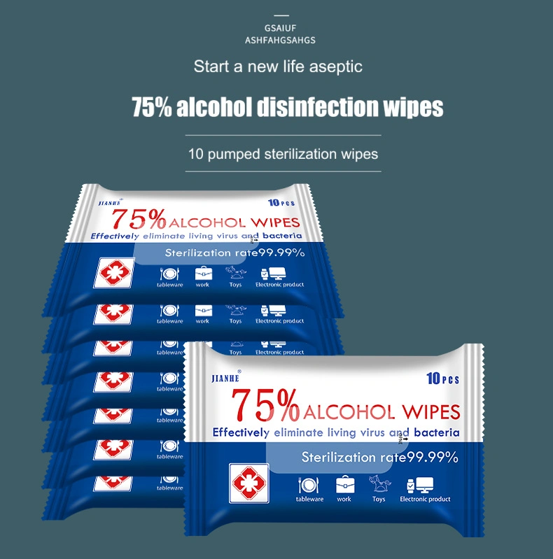 75% Alcohol Disinfection Sealed Package Disposable Adult Wipes