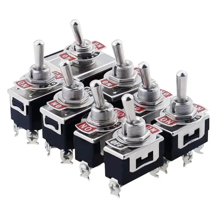 Toggle Switch AC 250V 16A 2/3/4/6/12 Pin on-off on-on on-off-on 2/3 Position Copper/Silver Contact