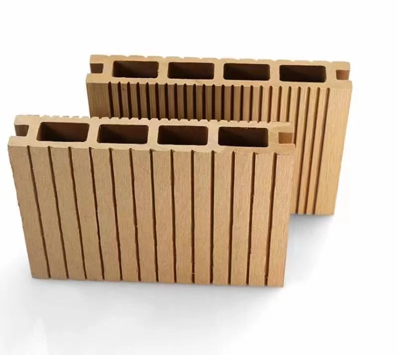 Садовый пол 3D рельефный древесный зерно Наружный древесный пластик композитный Напольные покрытия