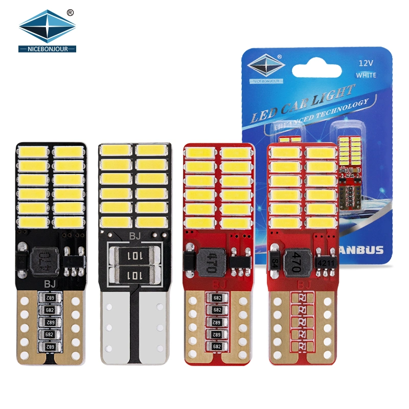 12V LED T10 W5w Lighting Interior Wedge Width Tail Light Side Marker T10 LED Canbus Bulbs Door Lamp Car LED Light Bulbs