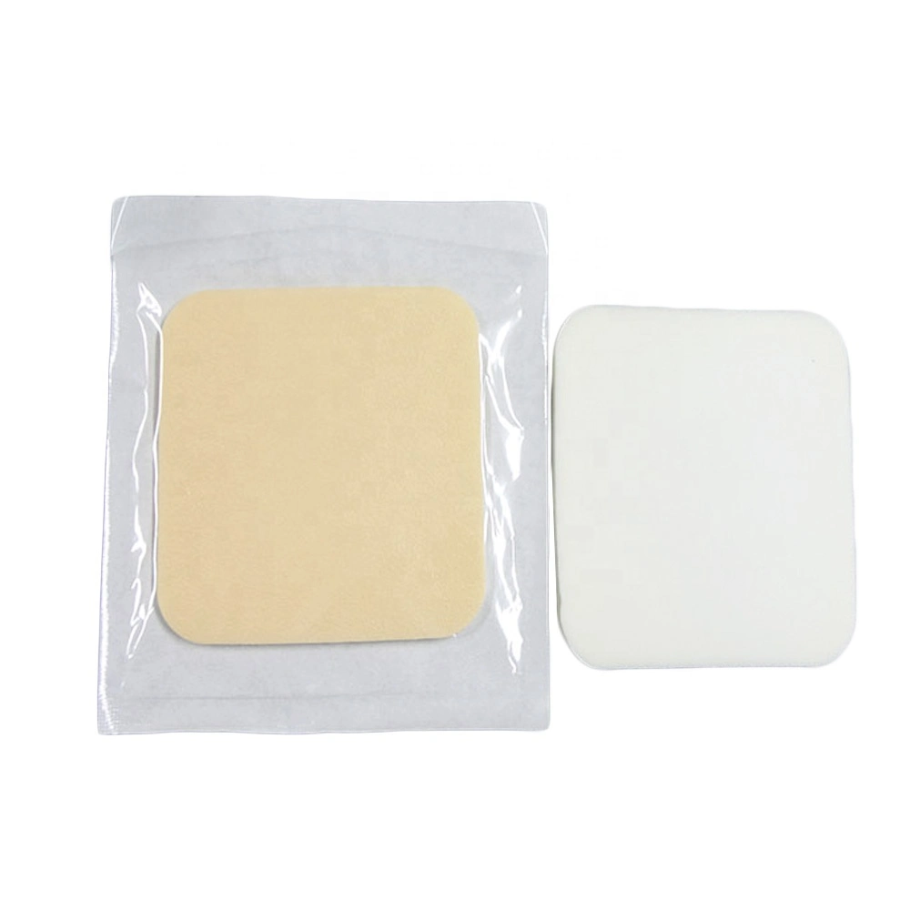 Highly Absorbent Adhesive Waterproof Silicone Foam Dressing with Border, 15X15cm