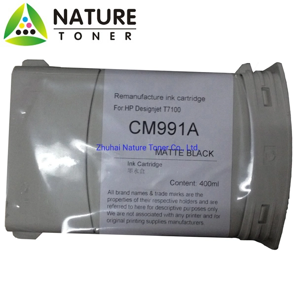 Cartucho de tinta de formato ancho (grande) compatible no 761 tinta Cm991A Cm992A Cm993A Cm994A Cm995A Cm996A Cm997A para HP Designjet T7100 T7200