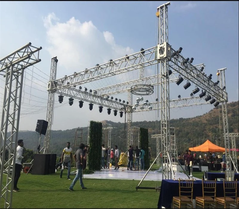 Outdoor Peak Roof Systems LED Lighting Event Entertainment Displaly Stage Truss for Trussess Party