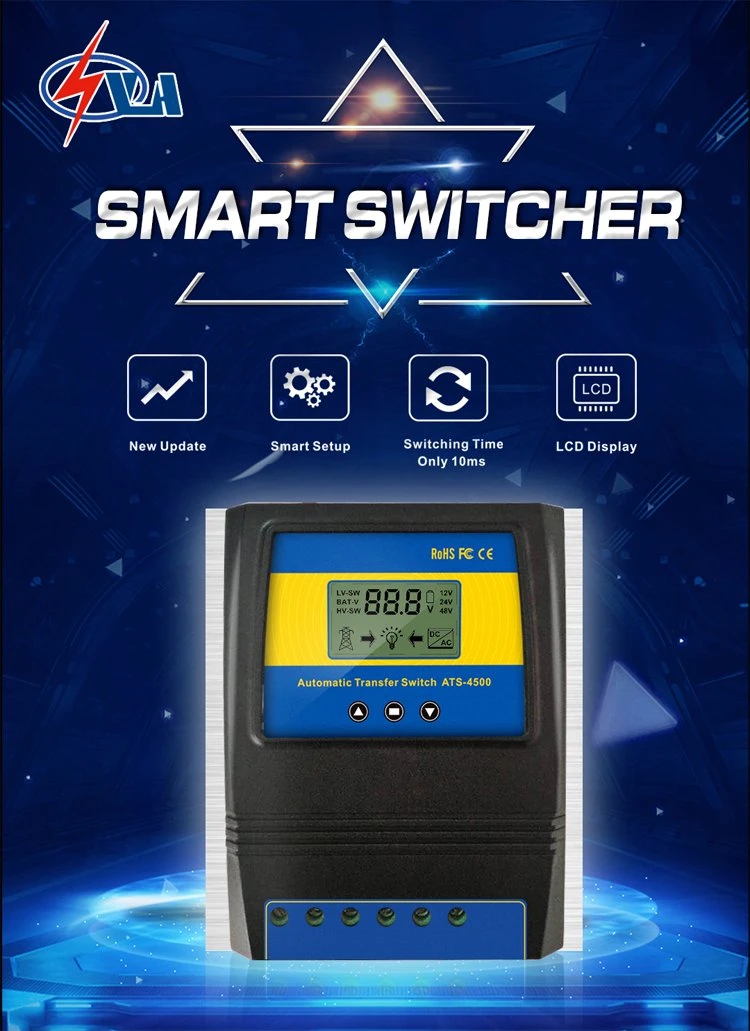 ATS Automatic Transfer Switch Change Over Time Less Than 10 Milliseconds Battery Switch